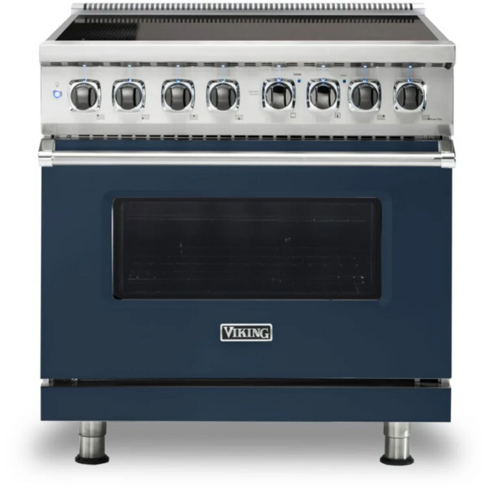 Viking® 5 Series 36" Stainless Steel Pro Style Induction Range VIR53626BSS