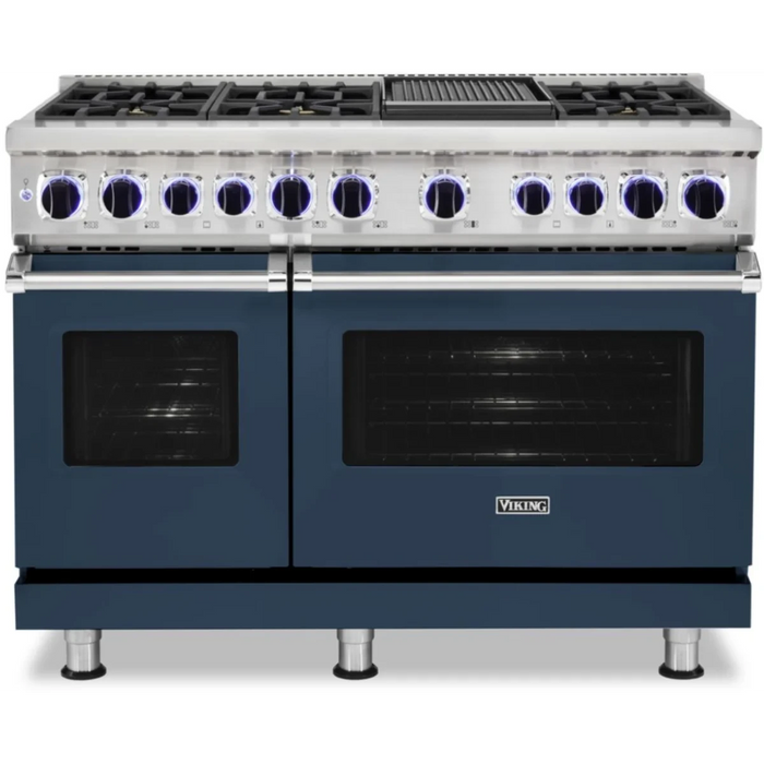 Viking® 7 Series 48" Stainless Steel Pro Style Dual Fuel Range VDR74826GSS