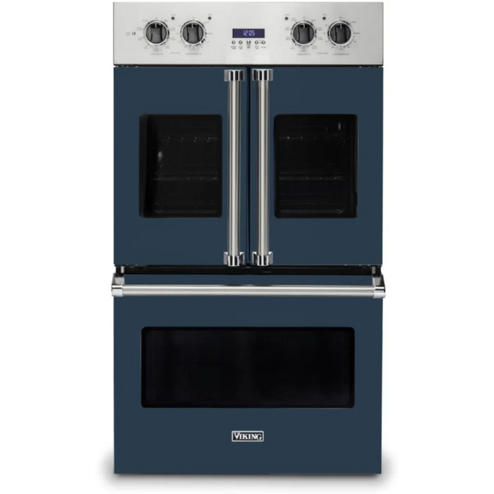 Viking® Professional 7 Series 30" Stainless Steel Electric Built In Double French Door Oven VDOF7301SS