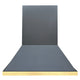 Custom Chimney Stainless Steel Range Hood with Brass Accents