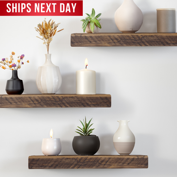 Reclaimed Wood Floating Shelves Real Solid Wood Floating Shelves Handmade Thick Floating Shelves