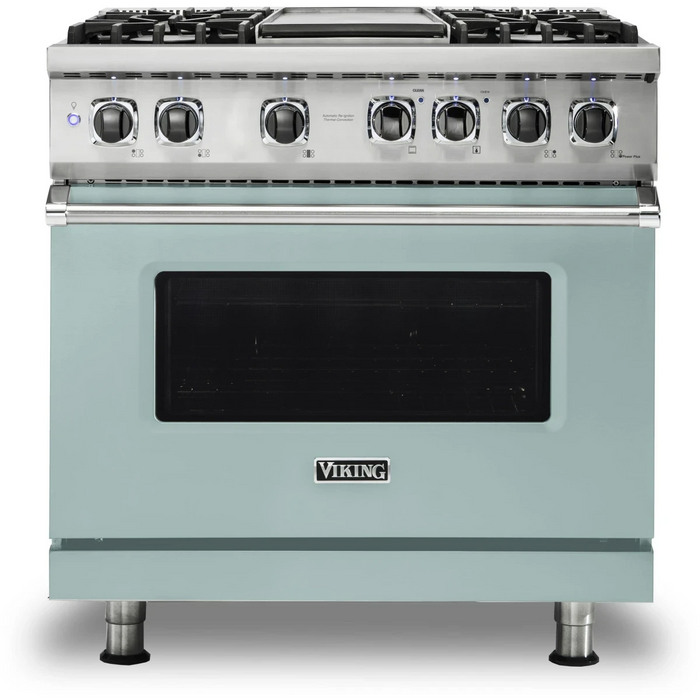 Viking® Professional 5 Series 36" Pro Style Dual Fuel  Range VDR5364GSSLP