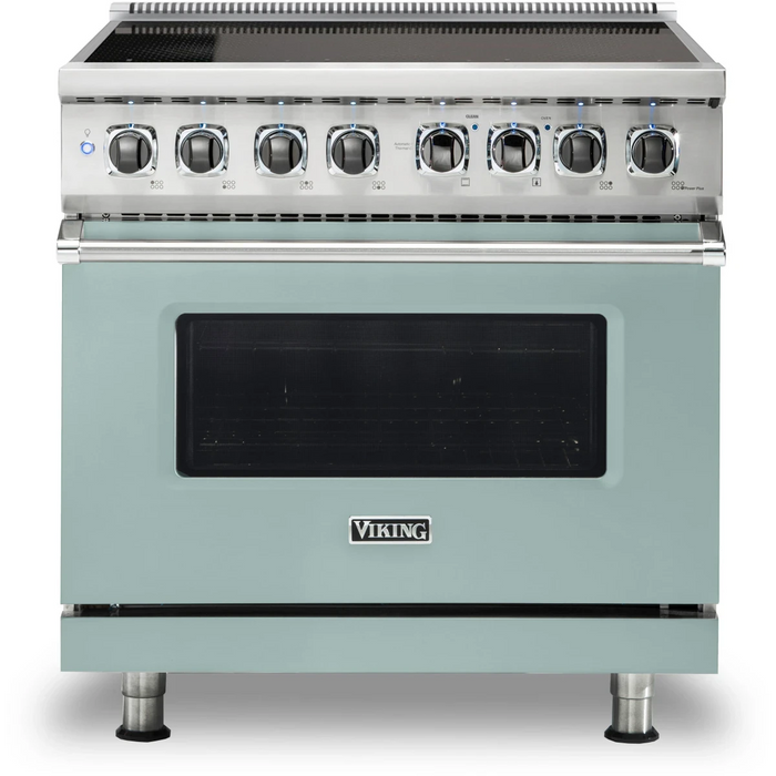Viking® 5 Series 36" Stainless Steel Pro Style Induction Range VIR53626BSS