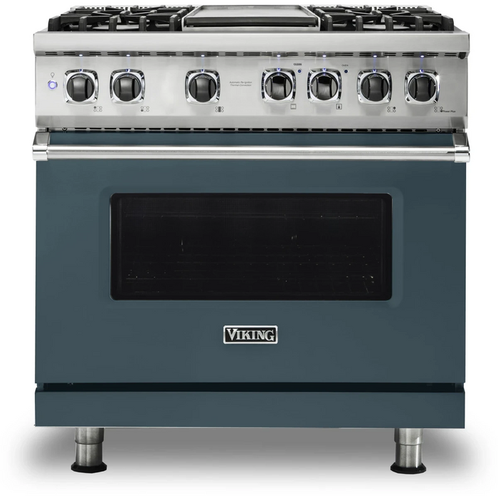 Viking® Professional 5 Series 36" Pro Style Dual Fuel  Range VDR5364GSSLP