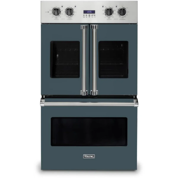 Viking® Professional 7 Series 30" Stainless Steel Electric Built In Double French Door Oven VDOF7301SS