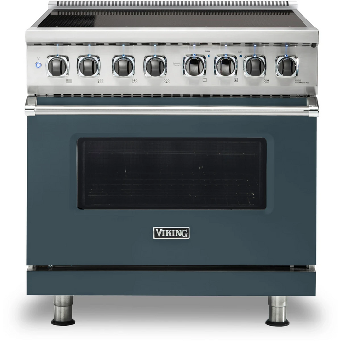 Viking® 5 Series 36" Stainless Steel Pro Style Induction Range VIR53626BSS
