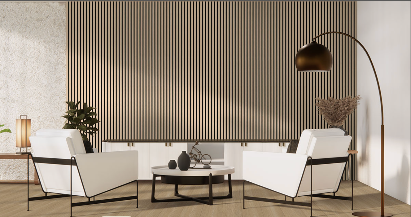 MSI Blonde Acoustic Wood Slat Panels WPNL-ACWFLTBLON9.5X94.5