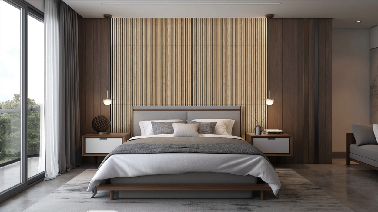 MSI Natural Acoustic Wood Slat Wall Panels WPNL-ACWFLTNATU9.5X94.5