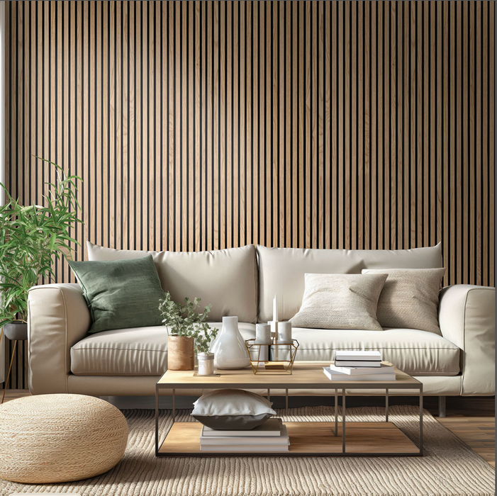 MSI Natural Acoustic Wood Slat Wall Panels WPNL-ACWFLTNATU9.5X94.5
