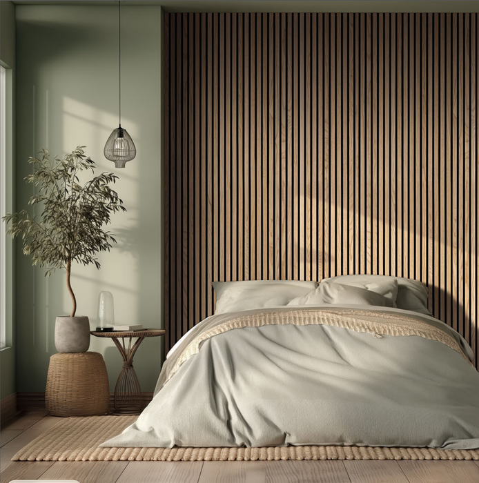 MSI Natural Acoustic Wood Slat Wall Panels WPNL-ACWFLTNATU9.5X120