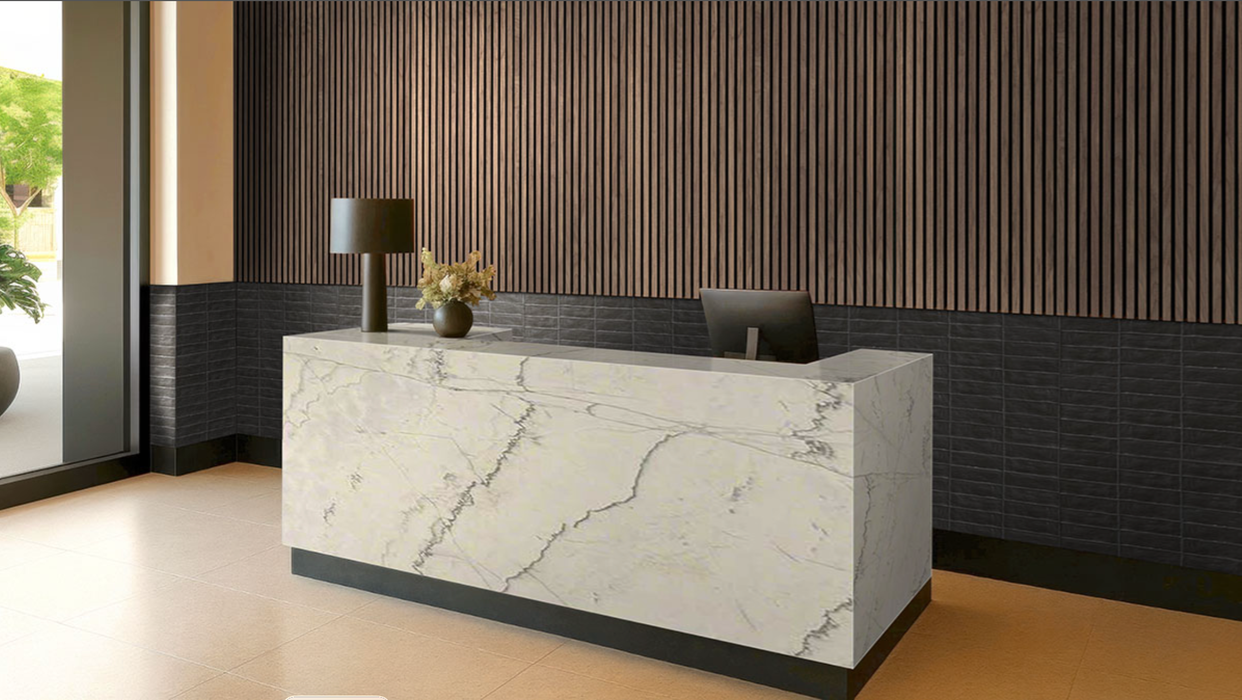 MSI Tawny Acoustic Wood Slat Wall Panels WPNL-ACWFLTTAWN9.5X94.5
