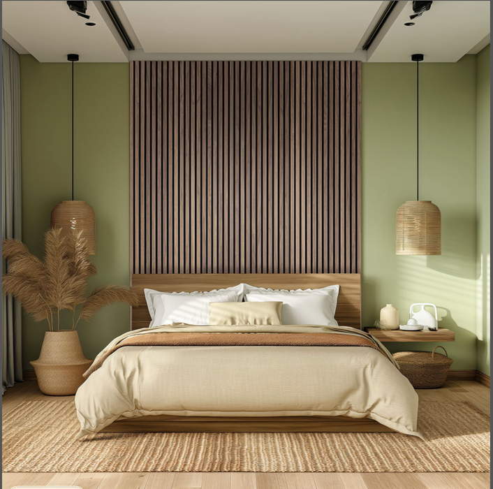 MSI Tawny Acoustic Wood Slat Wall Panels WPNL-ACWFLTTAWN9.5X94.5