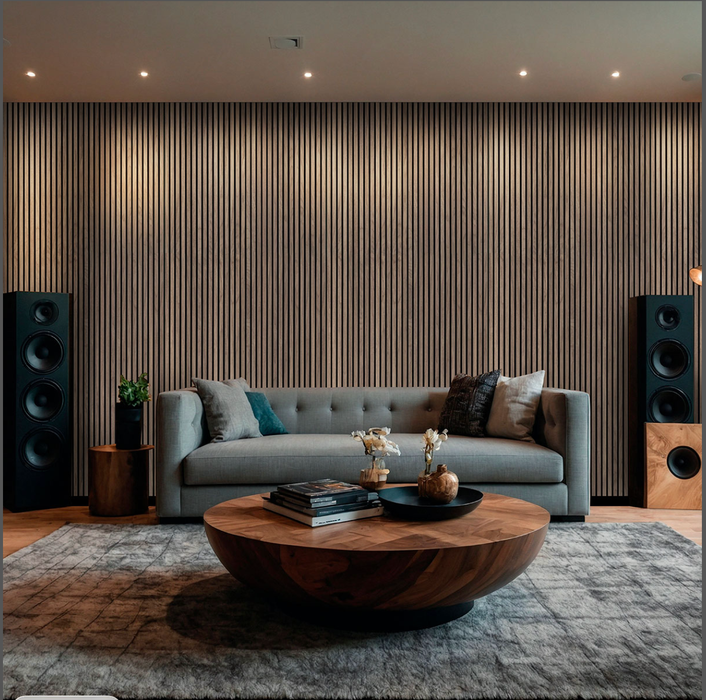 MSI Tawny Acoustic Wood Slat Wall Panels WPNL-ACWFLTTAWN9.5X94.5