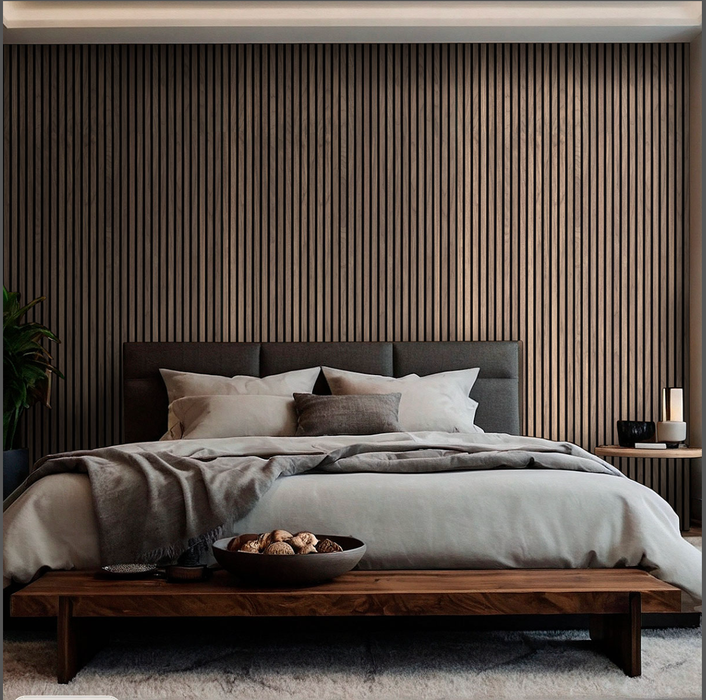 MSI Tawny Acoustic Wood Slat Wall Panels WPNL-ACWFLTTAWN9.5X94.5