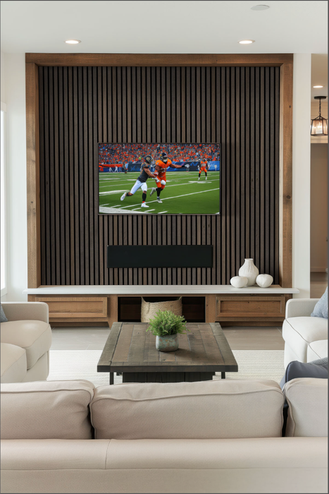 MSI Umber Acoustic Wood Slat Wall Panels WPNL-ACWFLTUMBE9.5X94.5