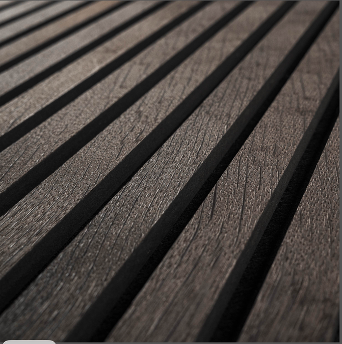MSI Umber Acoustic Wood Slat Wall Panels WPNL-ACWFLTUMBE9.5X120