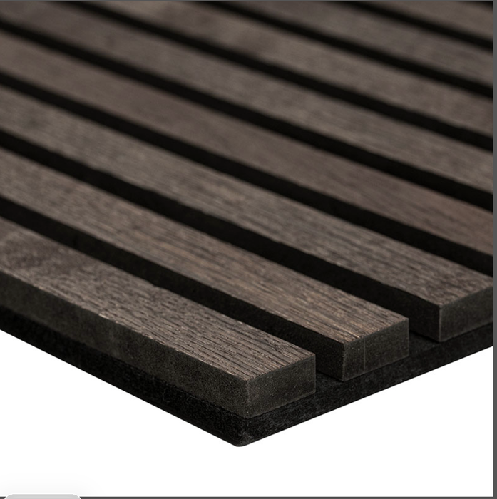 MSI Umber Acoustic Wood Slat Wall Panels WPNL-ACWFLTUMBE9.5X120