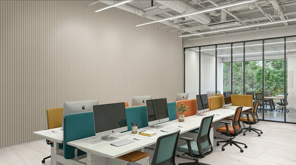 MSI Dusk Acoustic Slat Wall Panel WPNL-ACWFLTDUS9.5X94.5