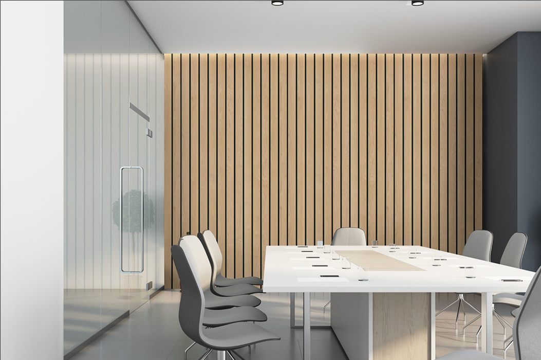 MSI Macro Acoustic Wood Slat Panels WPNL-ACWFLTNATMAC10.63X94.5