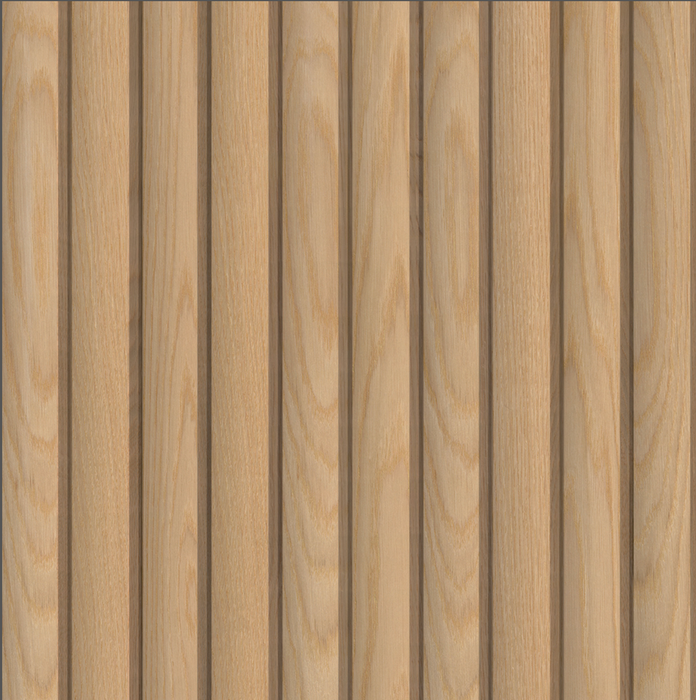 MSI Natural Reeded Acoustic Wood Slat Panels WPNL-ACWNATREE9.5X94.5