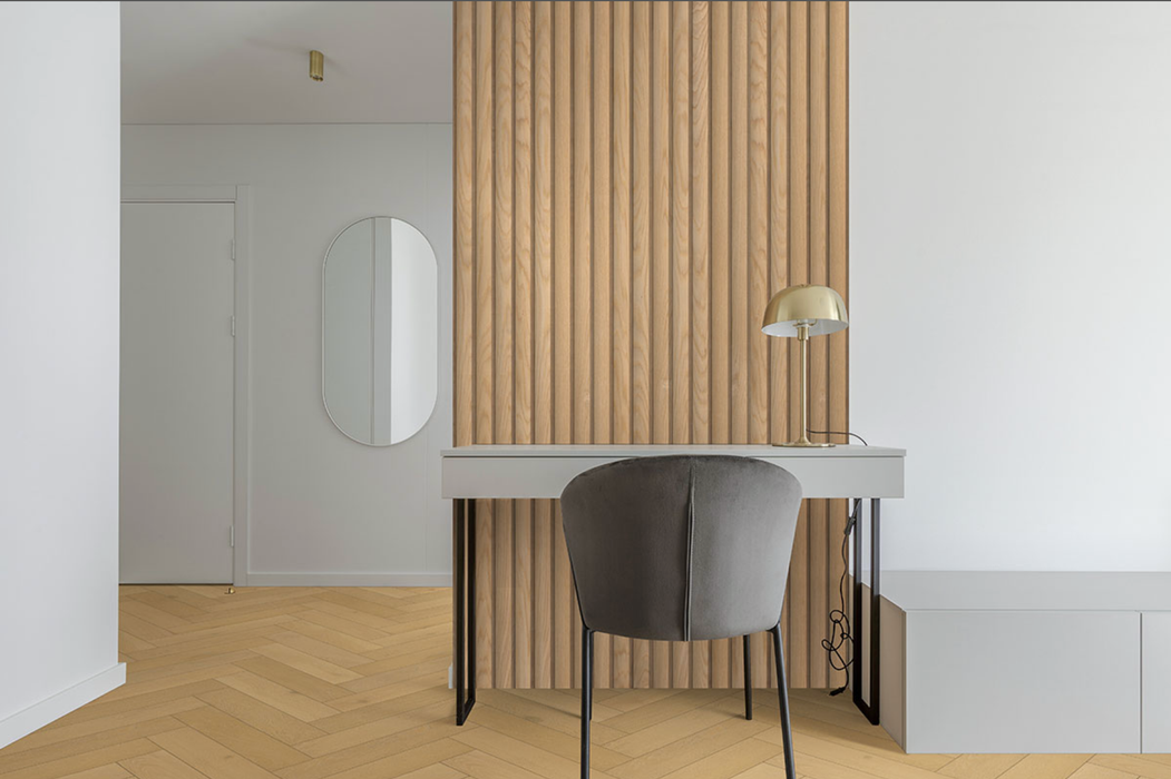 MSI Natural Reeded Acoustic Wood Slat Panels WPNL-ACWNATREE9.5X94.5