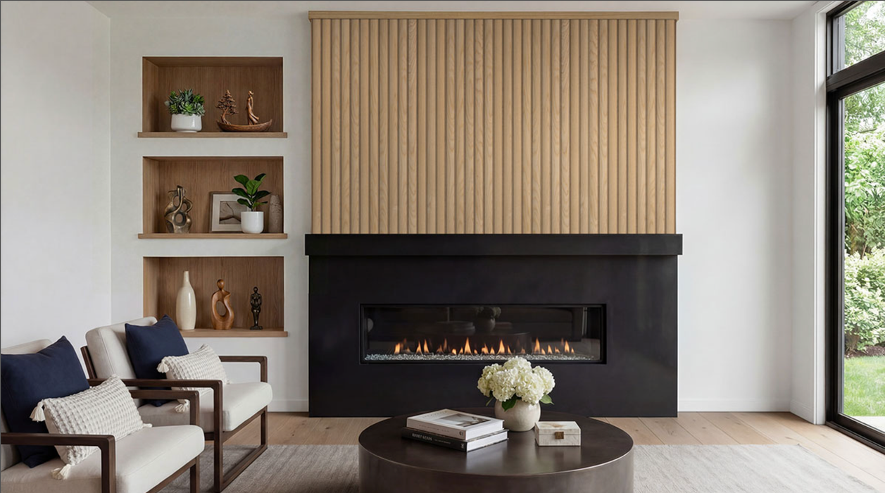 MSI Natural Reeded Acoustic Wood Slat Panels WPNL-ACWNATREE9.5X94.5