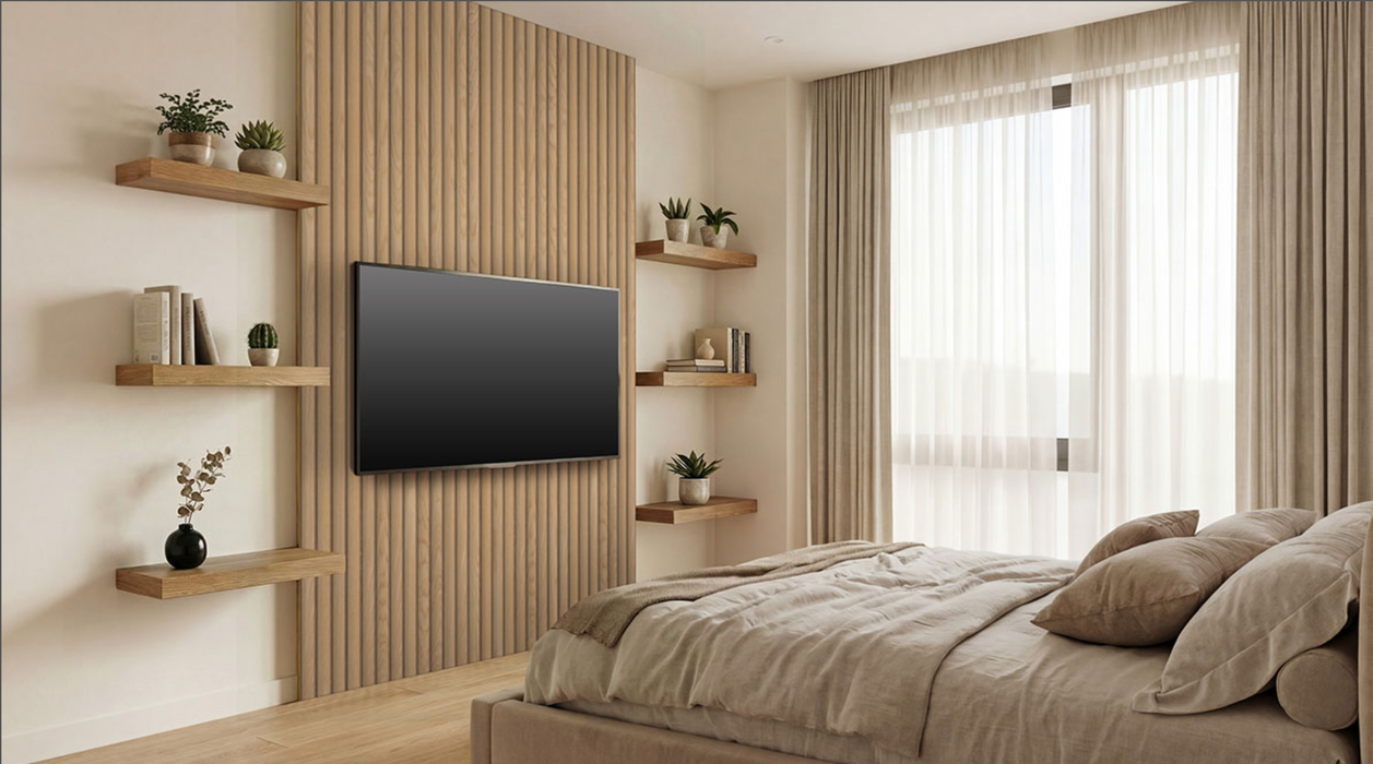 MSI Natural Reeded Acoustic Wood Slat Panels WPNL-ACWNATREE9.5X94.5