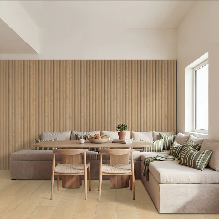 MSI Natural Reeded Acoustic Wood Slat Panels WPNL-ACWNATREE9.5X94.5