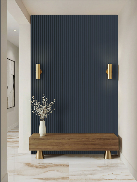 MSI Navy Acoustic Slat Wall Panel WPNL-ACWFLTNAV9.5X94.5