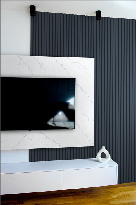 MSI Navy Acoustic Slat Wall Panel WPNL-ACWFLTNAV9.5X94.5