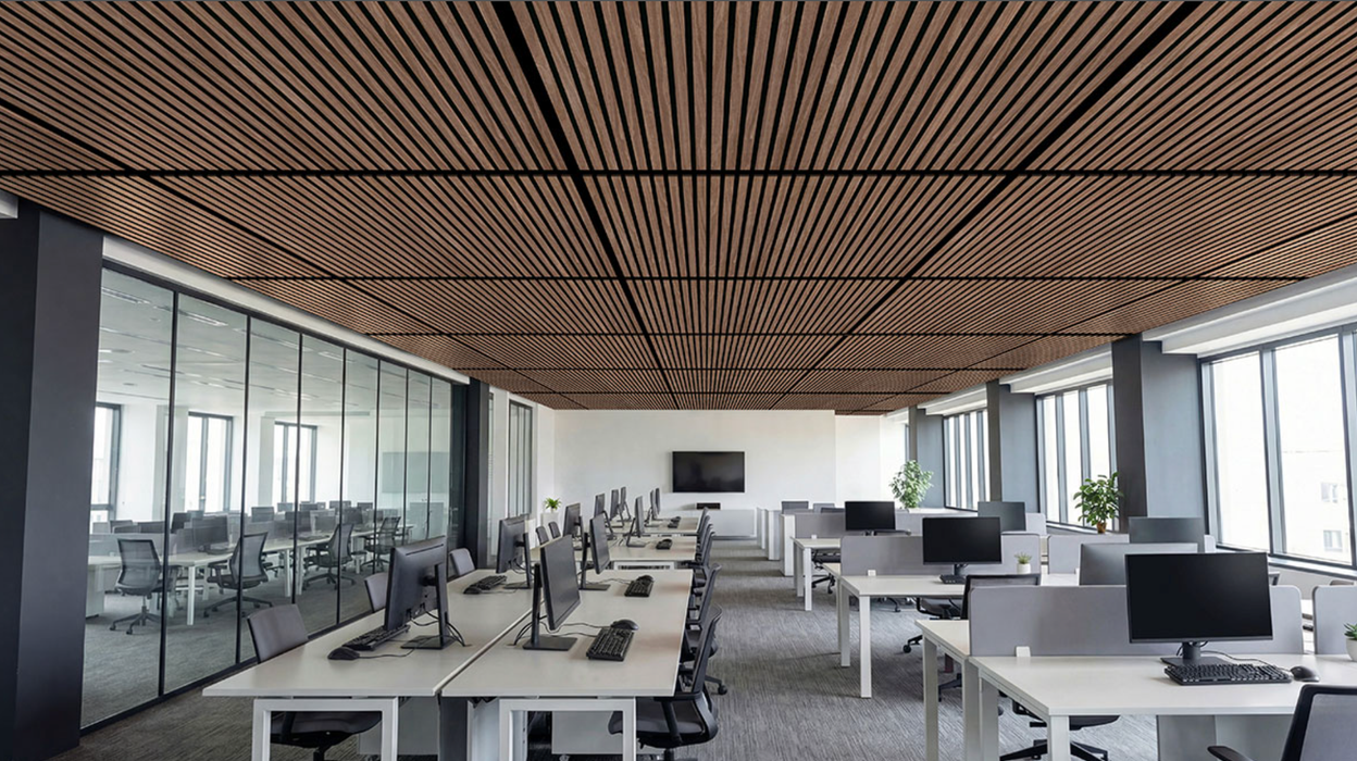 MSI Sable 24x48 Acoustic Wood Slat WPNL-ACWFLTHARSAB24X48