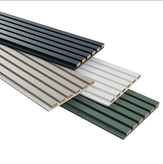 MSI White Acoustic Slat Wall Panel WPNL-ACWFLTWHI9.5X94.5