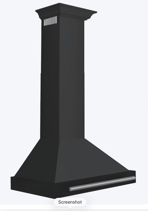 ZLINE 30" Black Stainless Steel, Wall-Mounted Range Hood BSKB4L-30-KST
