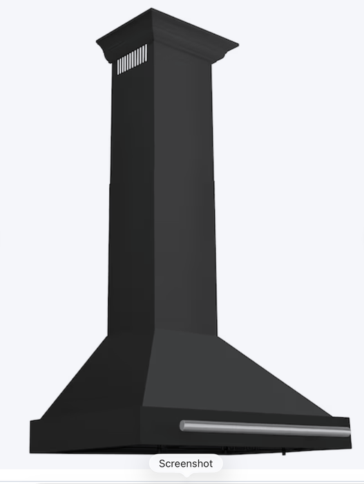 ZLINE 30" Black Stainless Steel, Wall-Mounted Range Hood BSKB4L-30-KST