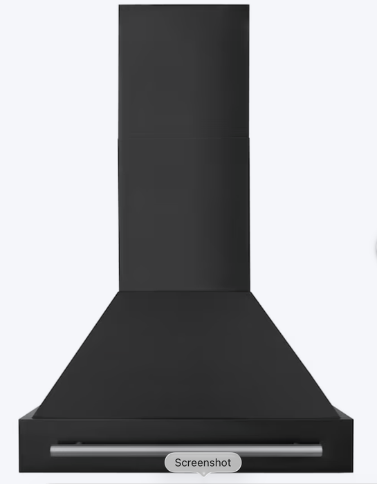 ZLINE 30" Black Stainless Steel, Wall-Mounted Range Hood BS655L-30-KST