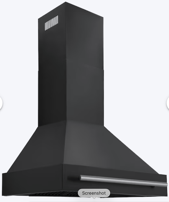 ZLINE 30" Black Stainless Steel, Wall-Mounted Range Hood BS655L-30-KST