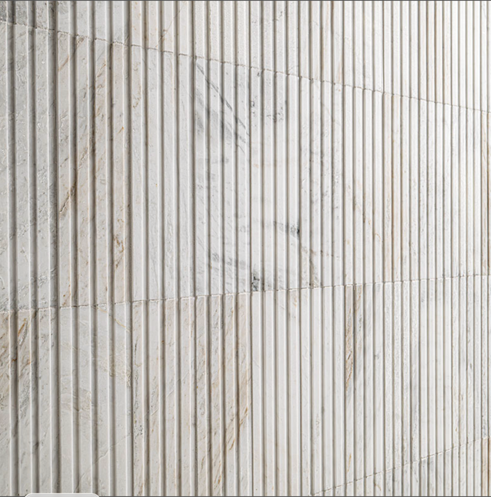 MSI Arabescato Venato Tile 4x12 Slat Honed TARAVEN412SLTH