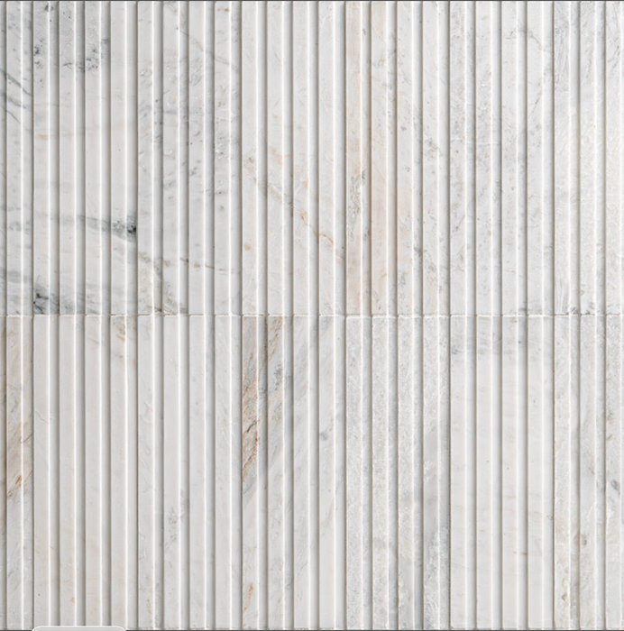 MSI Arabescato Venato Tile 4x12 Slat Honed TARAVEN412SLTH