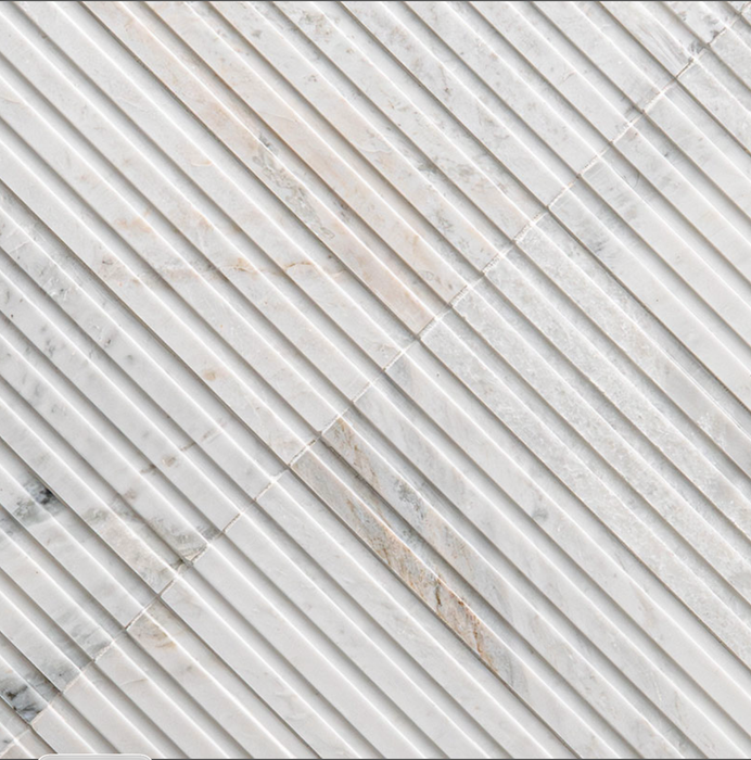 MSI Arabescato Venato Tile 4x12 Slat Honed TARAVEN412SLTH