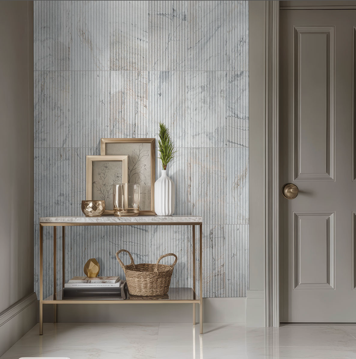 MSI Arabescato Venato Milano Ribbo 12x24 Honed TARAVEN1224MR