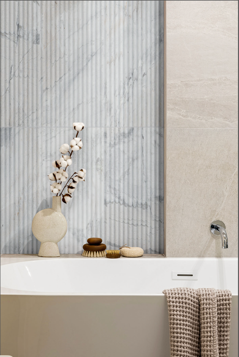 MSI Arabescato Venato Milano Ribbo 12x24 Honed TARAVEN1224MR