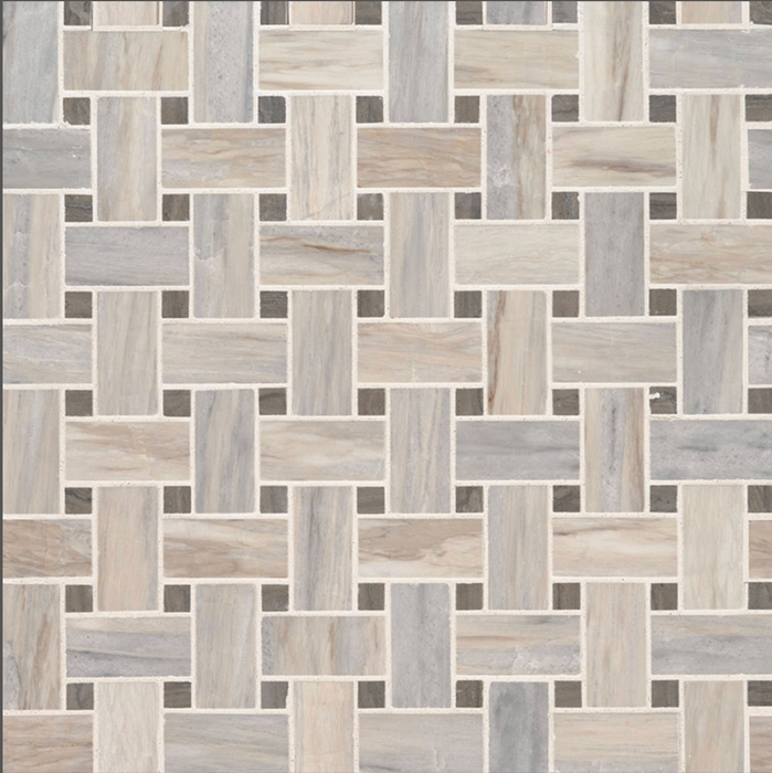 MSI Angora Polished Basketweave Tile SMOT-ANGORA-BWP10MM
