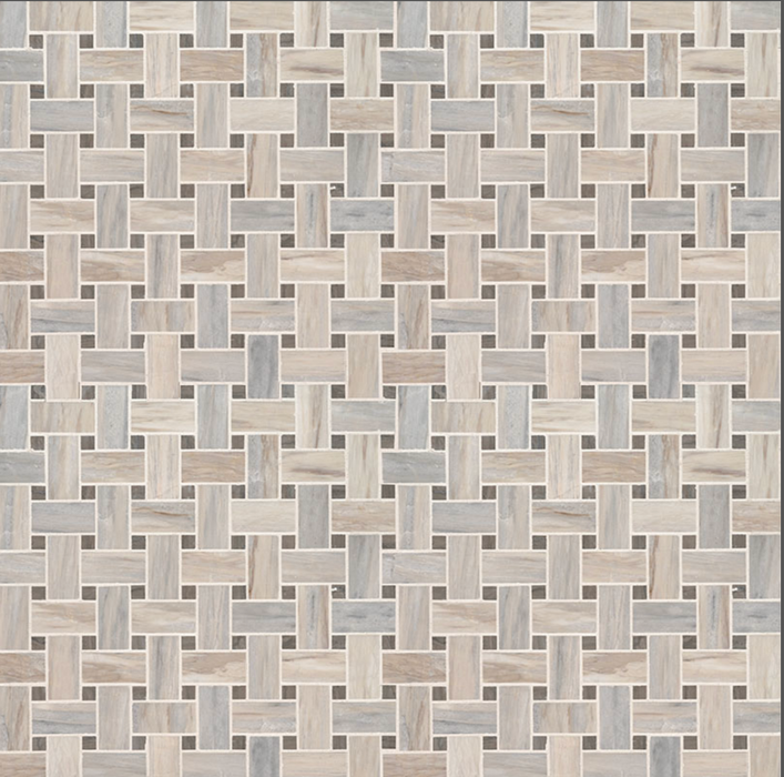 MSI Angora Polished Basketweave Tile SMOT-ANGORA-BWP10MM