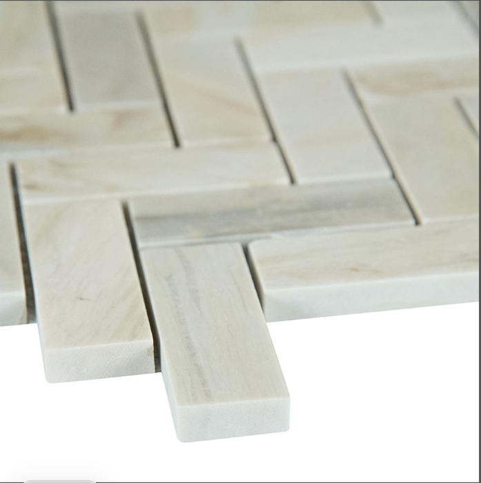 MSI Angora Polished Herringbone Tile SMOT-ANGORA-HBP