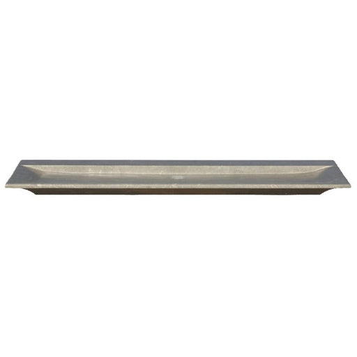Seagrass Fossil Limestone Rectangular Vessel Sink Honed (W)16" (L)48" (H)2.5" SKU-NRSTC40 product shot front view