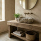 Seagrass Fossil Limestone Natural Stone Vessel Sink - Polished 18x22