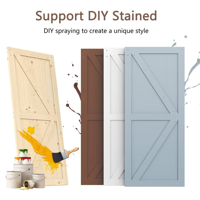 Solid Pine Barn Doors with Track Kit