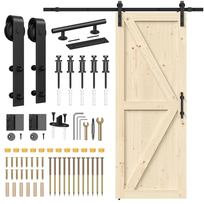 Solid Pine Barn Doors with Track Kit