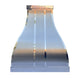 Stainless Steel Custom S-Curve Range Hood with Mirror Bands