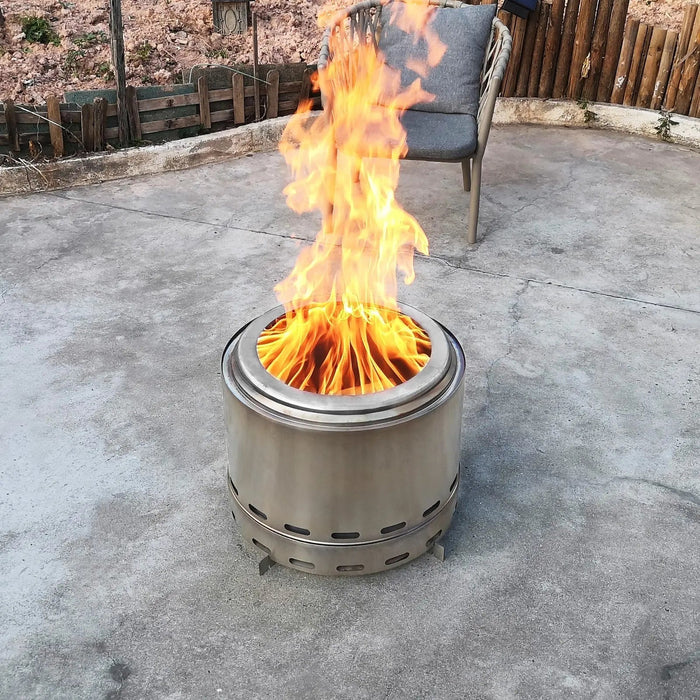 Stainless Steel Wood Burning Smokeless Outdoor Fire Pit